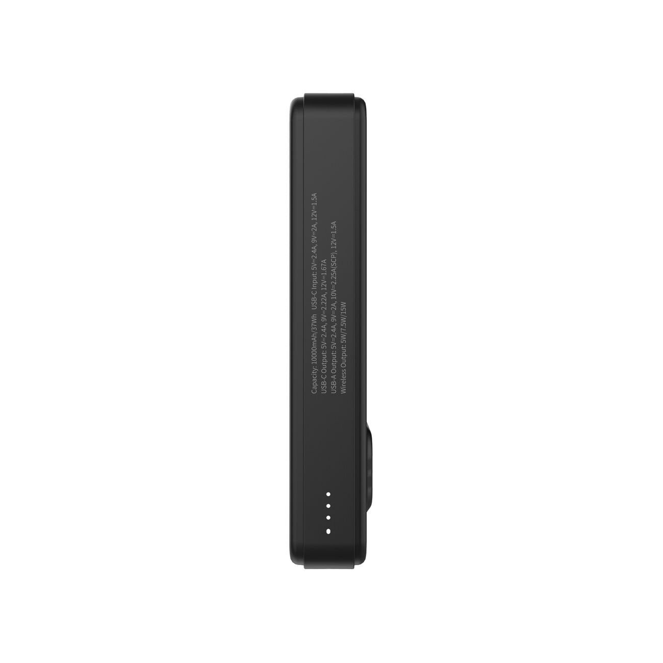 Powerbank Wozinsky WLWP-10KA0Y3S 22.5W PD Qi2 10000 mAh, with stand, 1x USB-A, 1x USB-C - black - imagine 6