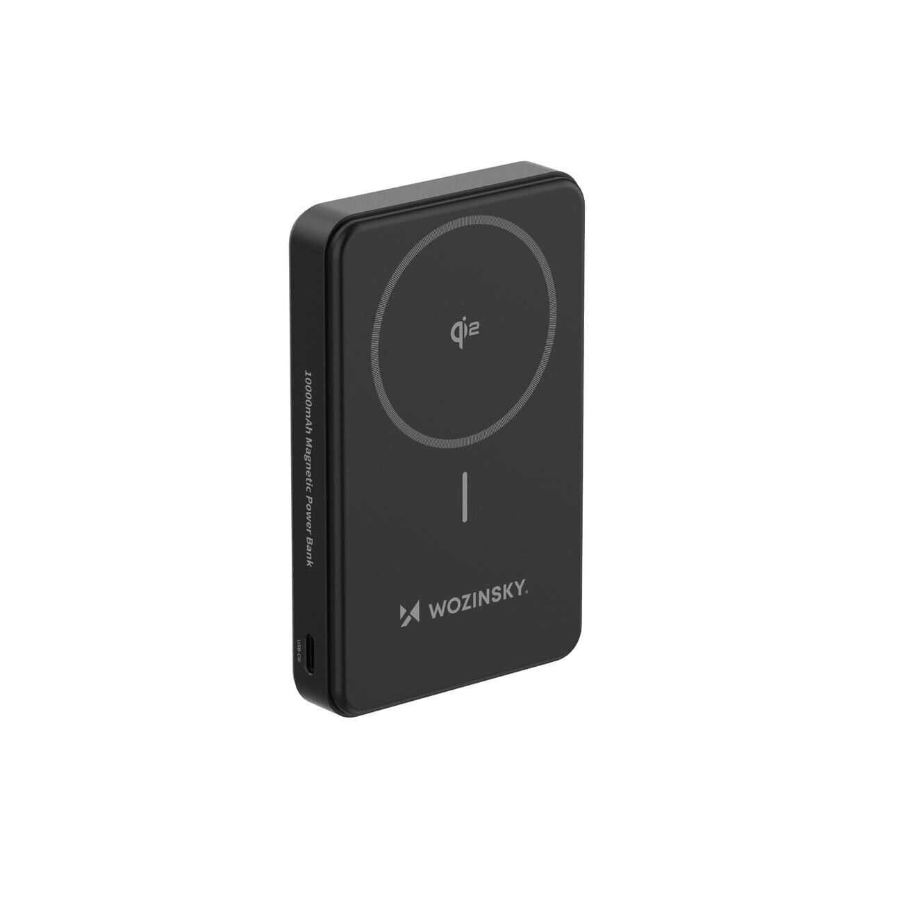 Powerbank Wozinsky WLWP-10KA0Y3S 22.5W PD Qi2 10000 mAh, with stand, 1x USB-A, 1x USB-C - black - imagine 9
