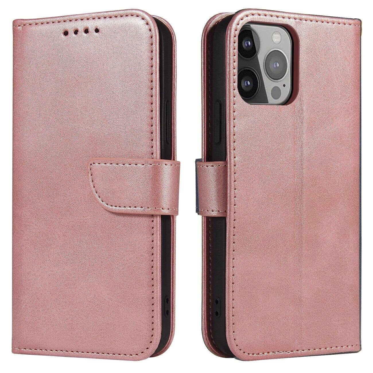 Magnet Case with flap for Samsung Galaxy S25 - pink - imagine 2