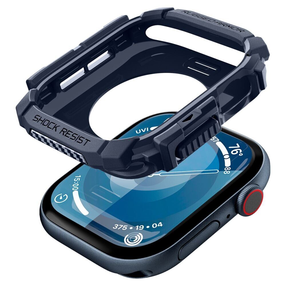 Spigen Rugged Armor Case for Apple Watch 10 46mm - Navy Blue - imagine 5