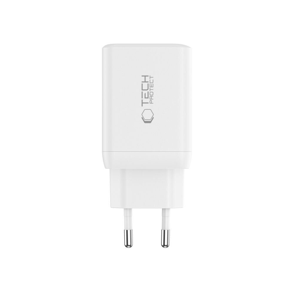 Tech-Protect NC45W-GAN 2-PORT PD45W Charger + Type-C CABLE - white - imagine 5