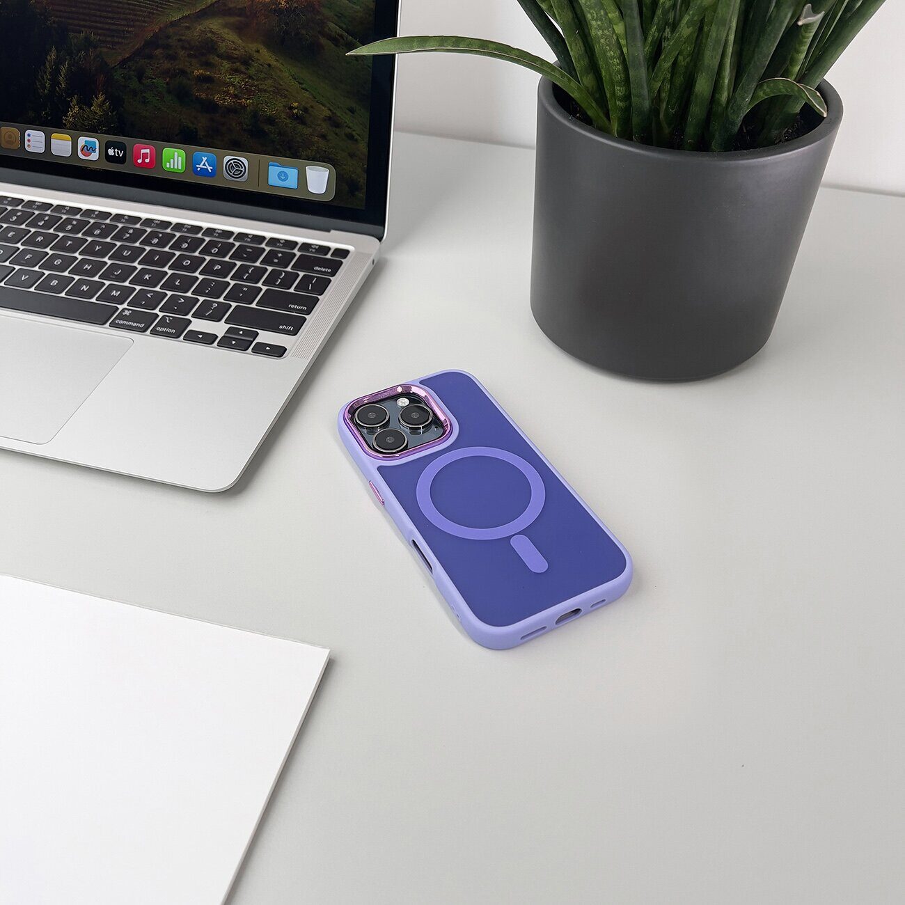 Wozinsky Fashion Case MagSafe for Samsung Galaxy S25 - purple - imagine 7