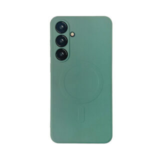 Wozinsky Liquid Silicone Case MagSafe for Samsung Galaxy S24 FE - Green
