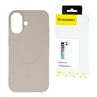 Wozinsky Silicone Case MagSafe Compatible for Samsung Galaxy S24 FE - Beige