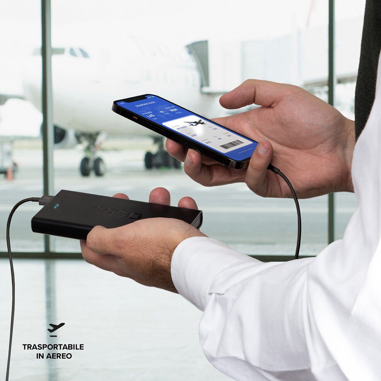 Powerbank SBS TTBB10000FASTPD20K 10000 mAh 20W with Power Delivery - black - imagine 4
