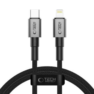 Tech-Protect UltraBoost DNA USB-C / Lightning PD27W/3A cable 100 cm - gray