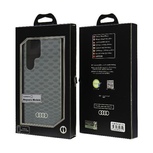 Audi IML Stitching Pattern MagSafe Case S24 Ultra S928 gray/gray hardcase AU-IMLMS24U-Q5/D3-GY - imagine 7