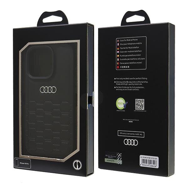 Audi Synthetic Leather iPhone 16 Pro 6.3" black/black hardcase AU-TPUPCIP16P-GT/D2-BK - imagine 7