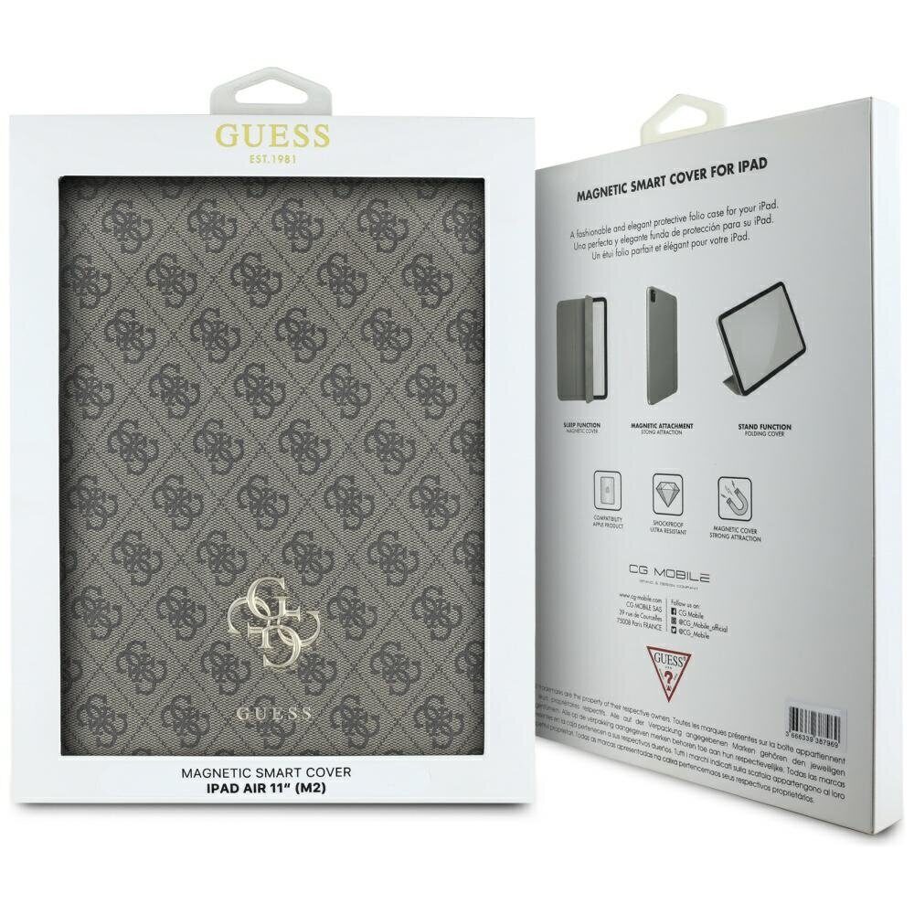 Guess GUFC11RM24PS4SGW iPad Air 11" 2024 brown/brown Magnetic 4G Big Logo - imagine 6