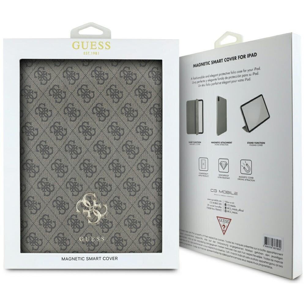 Guess GUFC13RM24PS4SGW iPad Air 13" 2024 brown Magnetic 4G Big Logo - imagine 5