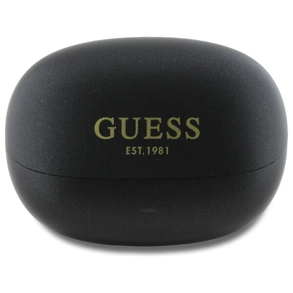 Guess Bluetooth headphones GUTWST88MCTGK TWS + docking station black/black Capsule Printed Logo - imagine 2