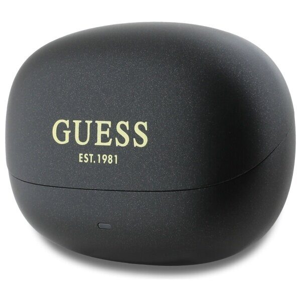 Guess Bluetooth headphones GUTWST88MCTGK TWS + docking station black/black Capsule Printed Logo - imagine 3