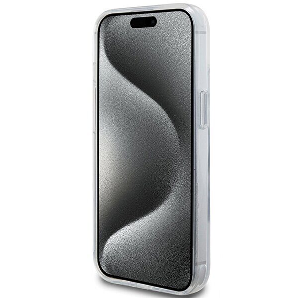 Karl Lagerfeld KLHMP15SHMRSKCH iPhone 15 / 14 / 13 6.1" white/white hardcase Ring Stand Karl&Choupette MagSafe - imagine 5