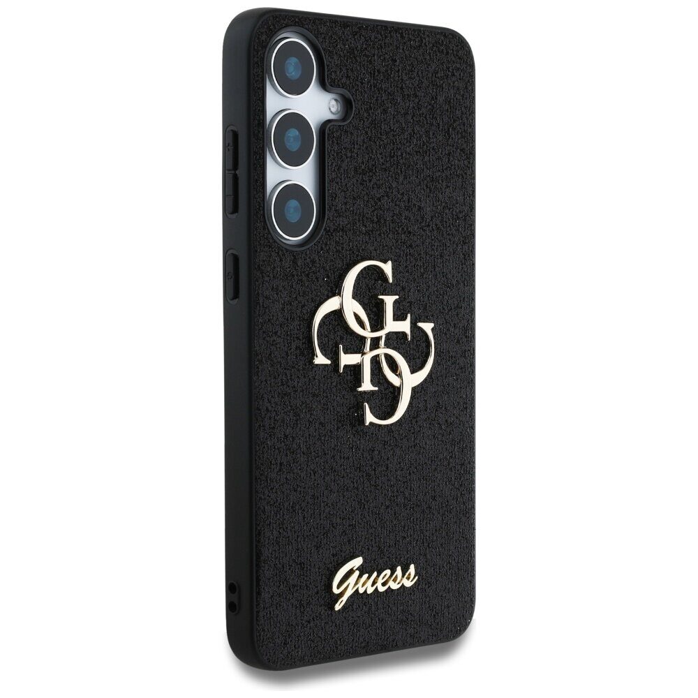 Guess Fixed Glitter Big 4G Metal Logo case for Samsung Galaxy S25 Plus black - imagine 4