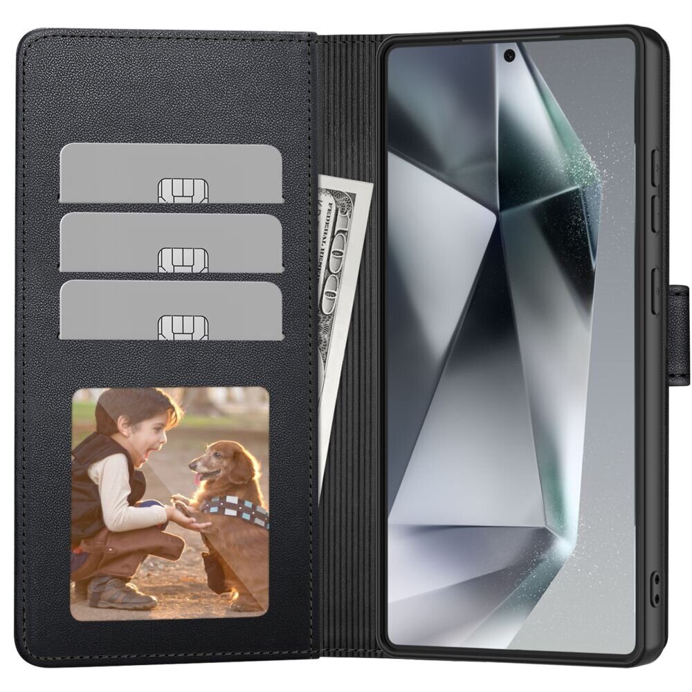 Tech-Protect Wallet Case for Samsung Galaxy S25 Ultra - Black - imagine 2