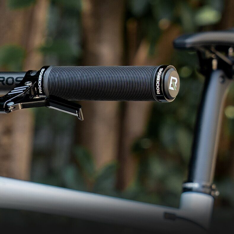 Rockbros Bike Grips Anti-Slip Twist Grips - Black - imagine 5