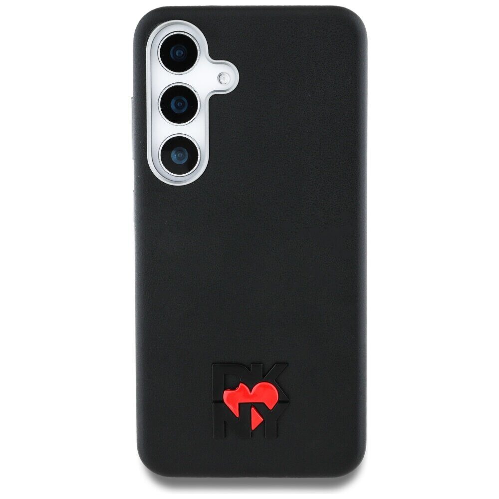 DKNY Leather Heart of NY Case for Samsung Galaxy S25 - Black - imagine 3