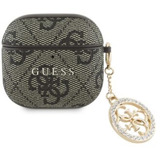 Guess 4G Strass Charm Case for AirPods 4 - Brown