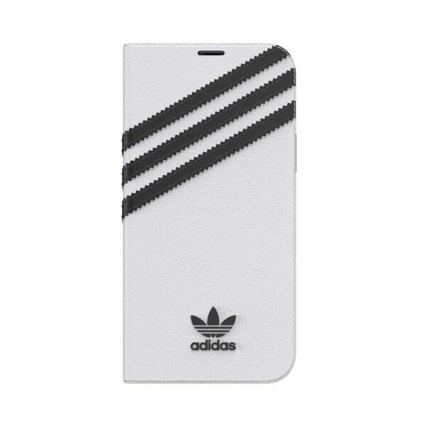 Adidas OR Booklet Case PU for iPhone 12 / 12 Pro 6.1" - white and black - imagine 2