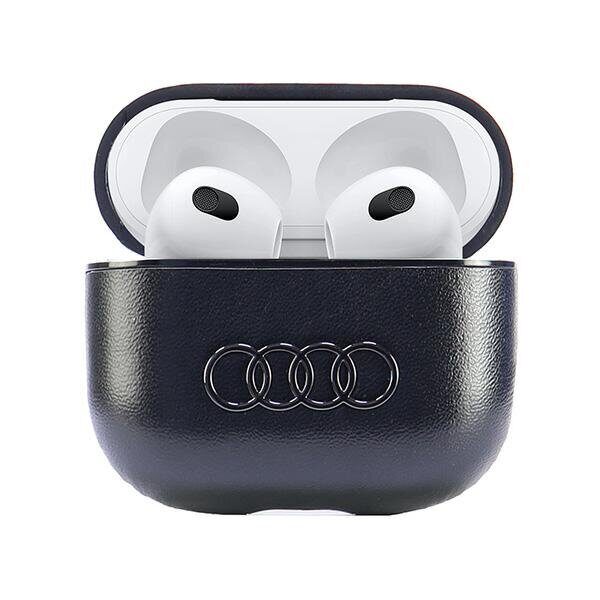 Audi Leather Big Logo Case for AirPods 3 - Black - imagine 4