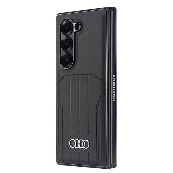 Audi Synthetic Leather MagSafe Case for Samsung Galaxy Z Fold 6 - Black - imagine 6