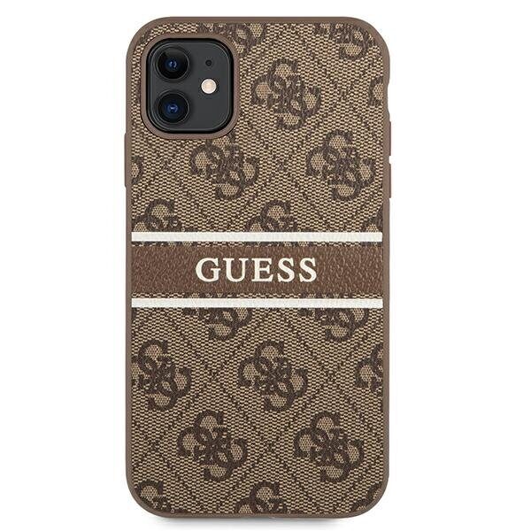 Guess 4G Stripe case for iPhone 11 / Xr 6.1" - brown - imagine 3