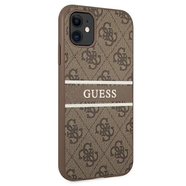 Guess 4G Stripe case for iPhone 11 / Xr 6.1" - brown - imagine 4