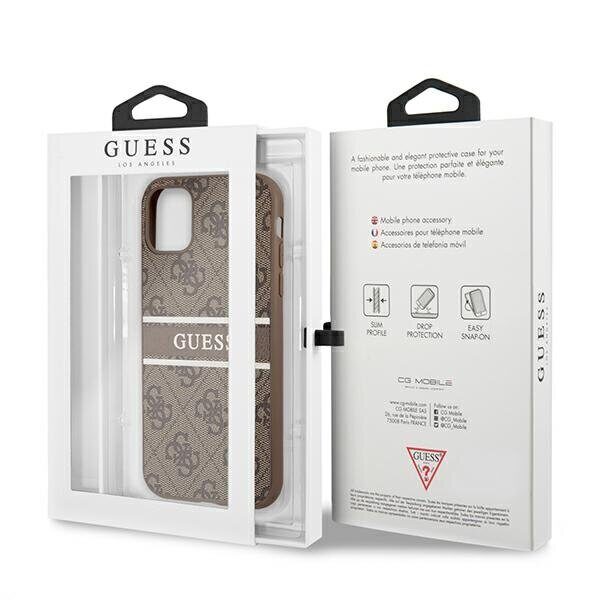 Guess 4G Stripe case for iPhone 11 / Xr 6.1" - brown - imagine 8