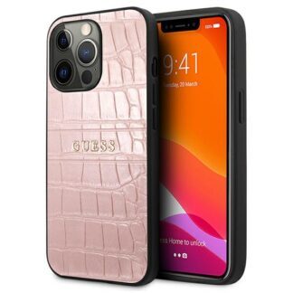Guess Croco Strap Collection iPhone 13 Pro / 13 6.1" Case - Pink