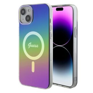Guess IML Iridescent MagSafe case for iPhone 15 Plus / 14 Plus 6.7" - multicolor