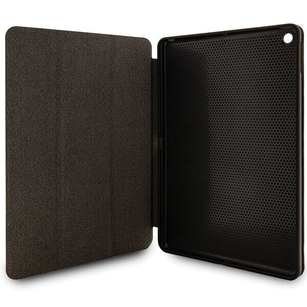 Karl Lagerfeld Saffiano Monogram Ikonik Case for iPad 10.2" 2019 (7th gen.) Folio Magnet Allover Cover - Black - imagine 3
