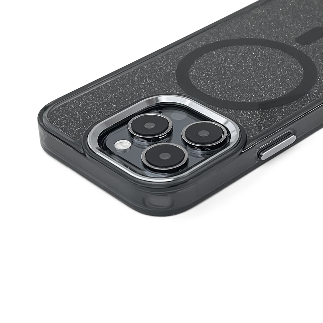 Glitter Case with MagSafe for Samsung Galaxy S25 Edge - Black - imagine 2