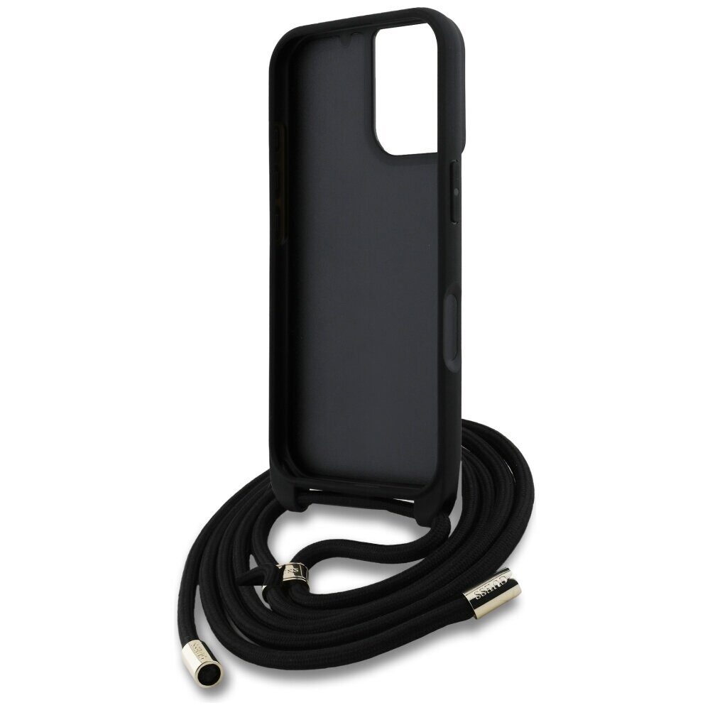 Guess 4G Big Logo Cord Stap Crossbody Case for iPhone 16 Plus Brown - imagine 6