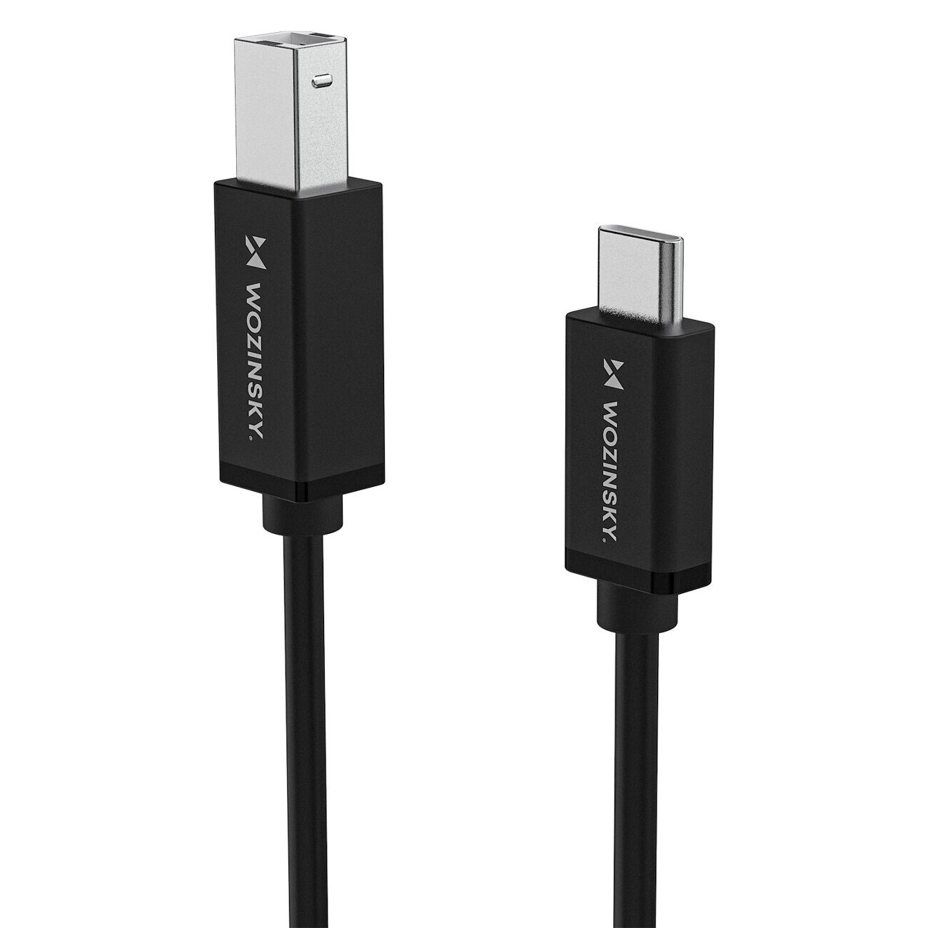 Wozinsky WKDDY1S USB-B - USB-C Cable 1m - Black - imagine 3