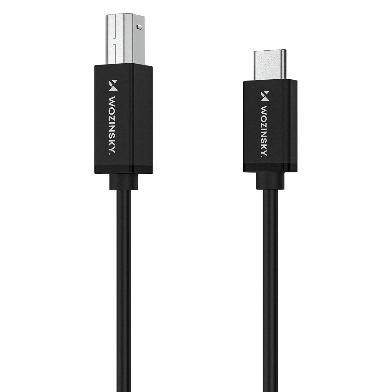 Wozinsky WKDDY1S USB-B - USB-C Cable 1m - Black - imagine 4