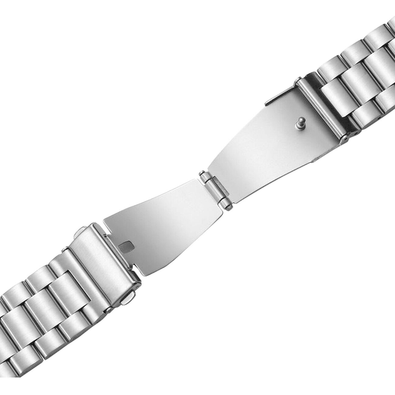 Puro METAL Stainless Steel Strap for Samsung Galaxy Watch 4 / 4 Classic / 5 / 5 Pro / 6 / 6 Classic - Silver - imagine 3