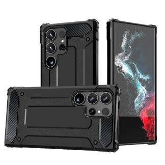 Hybrid Armor Case for Samsung Galaxy S25 Edge - Black