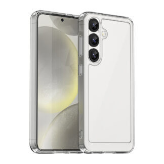 Outer Space Case for Samsung Galaxy S25 Edge Cover with Flexible Frame - Transparent