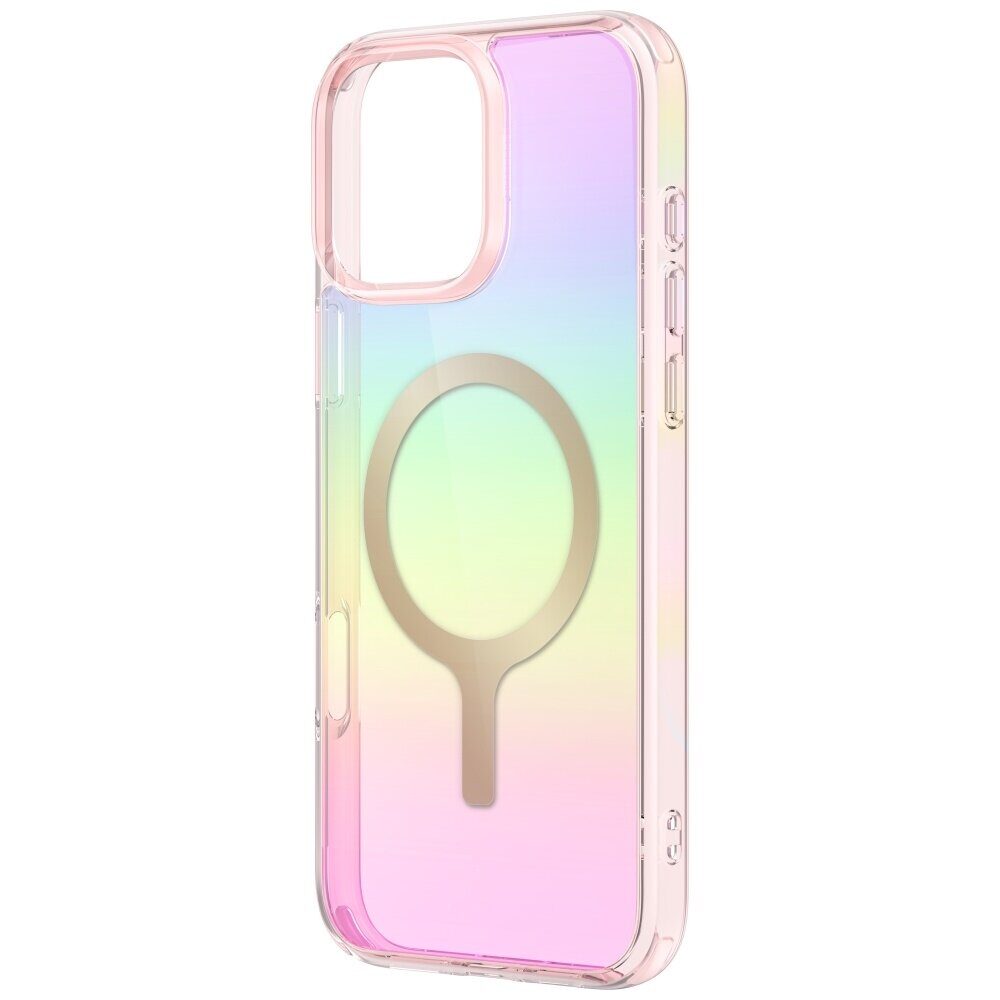 Uniq Iridescia Magclick Charging Case for iPhone 16 Pro Max - Pink - imagine 2