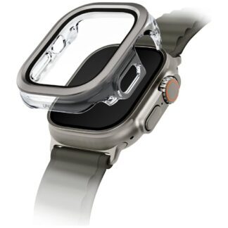 Uniq Voute case with tempered glass for Apple Watch Ultra 49 mm - silver