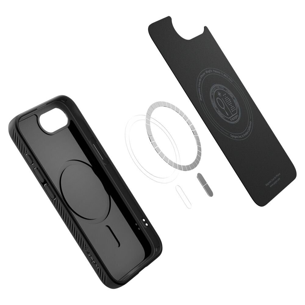Spigen Liquid Air Mag MagSafe Case for iPhone 16e / 17e - Matte Black - imagine 7