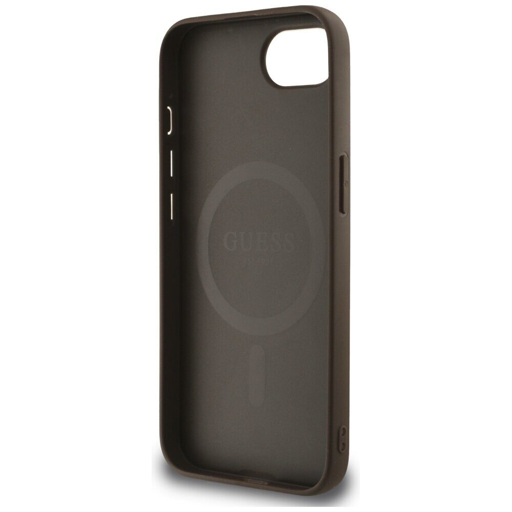 Guess 4G Flowers Print MagSafe case for iPhone 16e - brown - imagine 7
