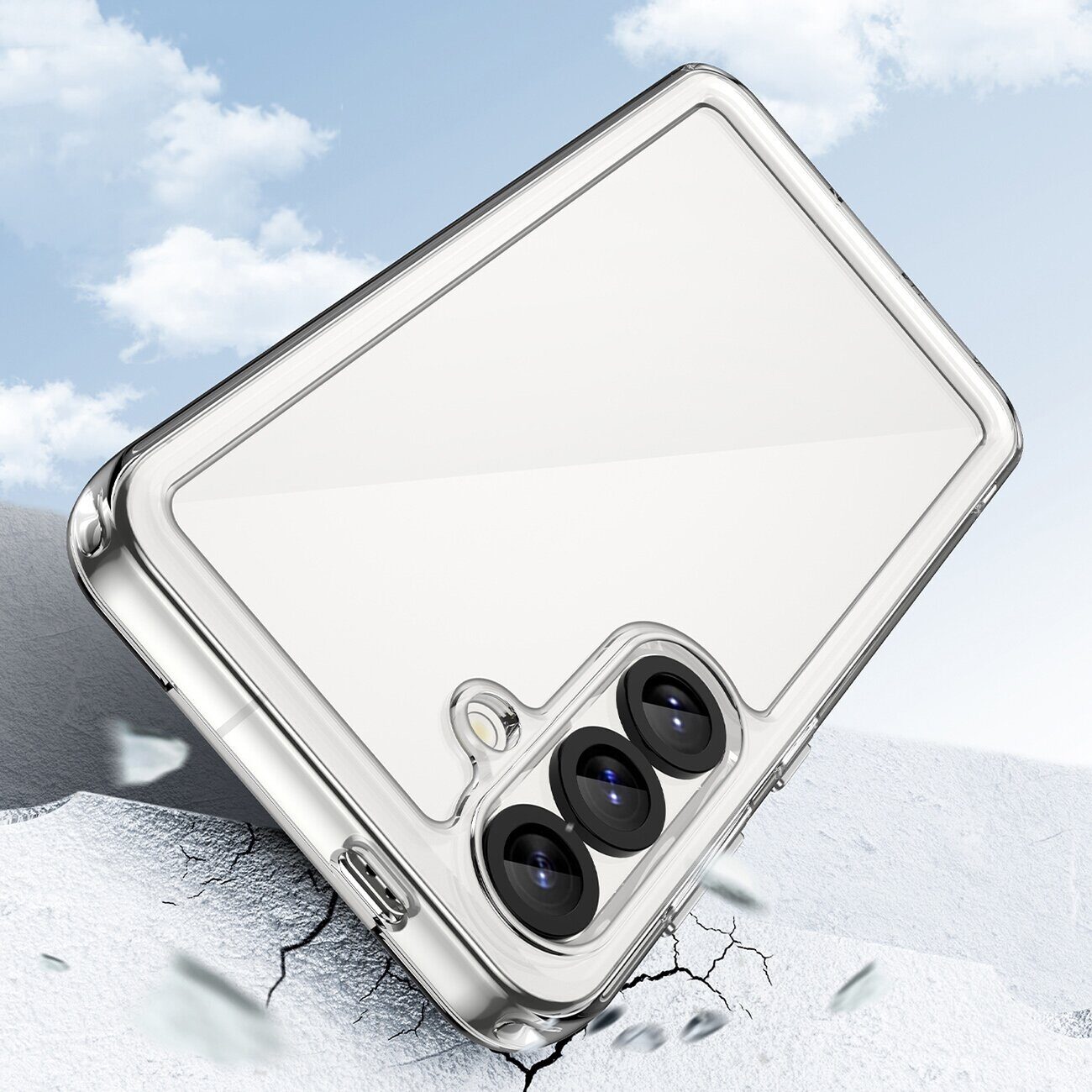 Outer Space Case with Gel Frame for Nothing Phone (3a) Pro - Clear - imagine 3