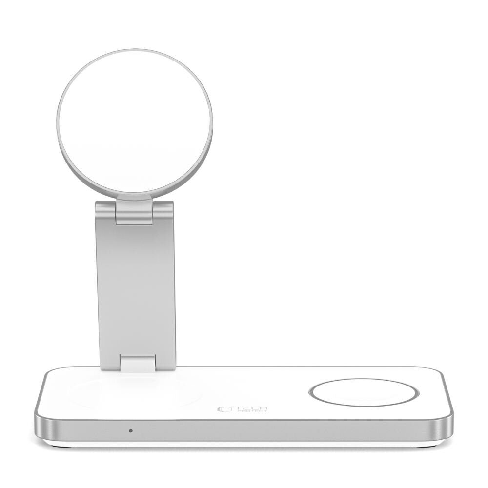 Tech-Protect QI15W-A47 MagSafe 3in1 Inductive Charger + USB-C Cable - White - imagine 5