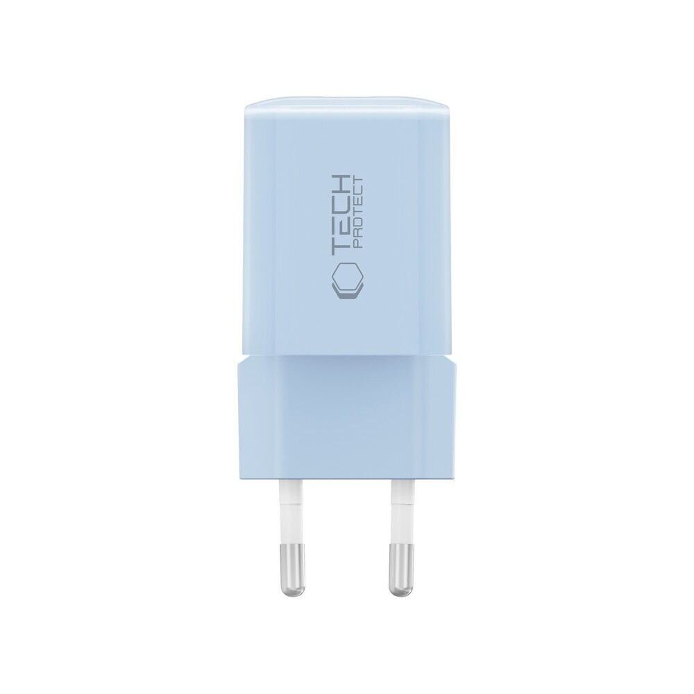 Tech-Protect NCM33W 2-port PD33W/QC3.0 wall charger - blue - imagine 3