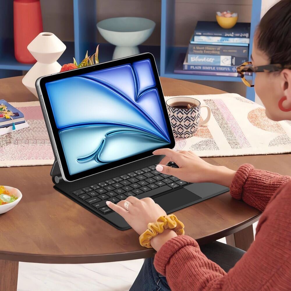 Tech-Protect Smartcase Magnetic with Keyboard for iPad Air 10.9” (2020/2022) / 11” (2024/2025/2026) - Black - imagine 10