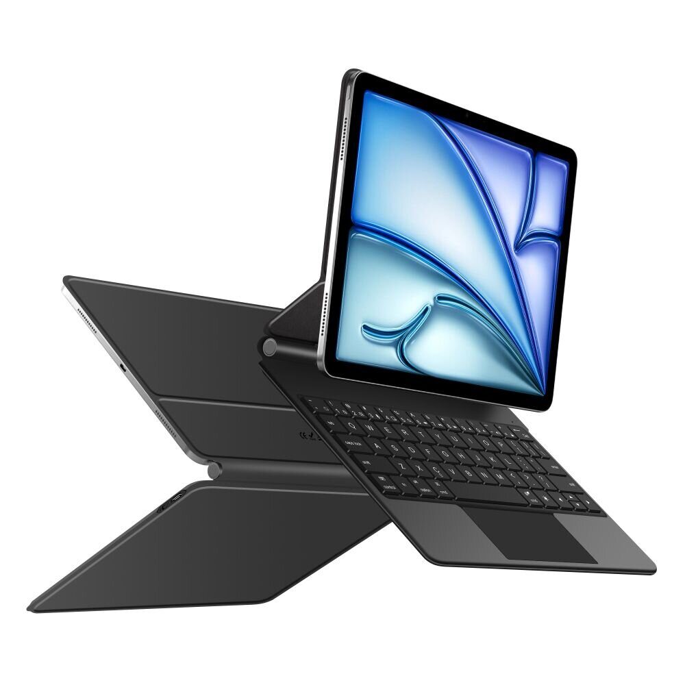 Tech-Protect Smartcase Magnetic with Keyboard for iPad Air 10.9” (2020/2022) / 11” (2024/2025/2026) - Black - imagine 3