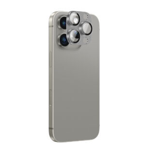 AmazingThing Aviation-Grade Alloy Tempered Glass Lens for iPhone 16 Pro / 16 Pro Max Camera Lens - Gray