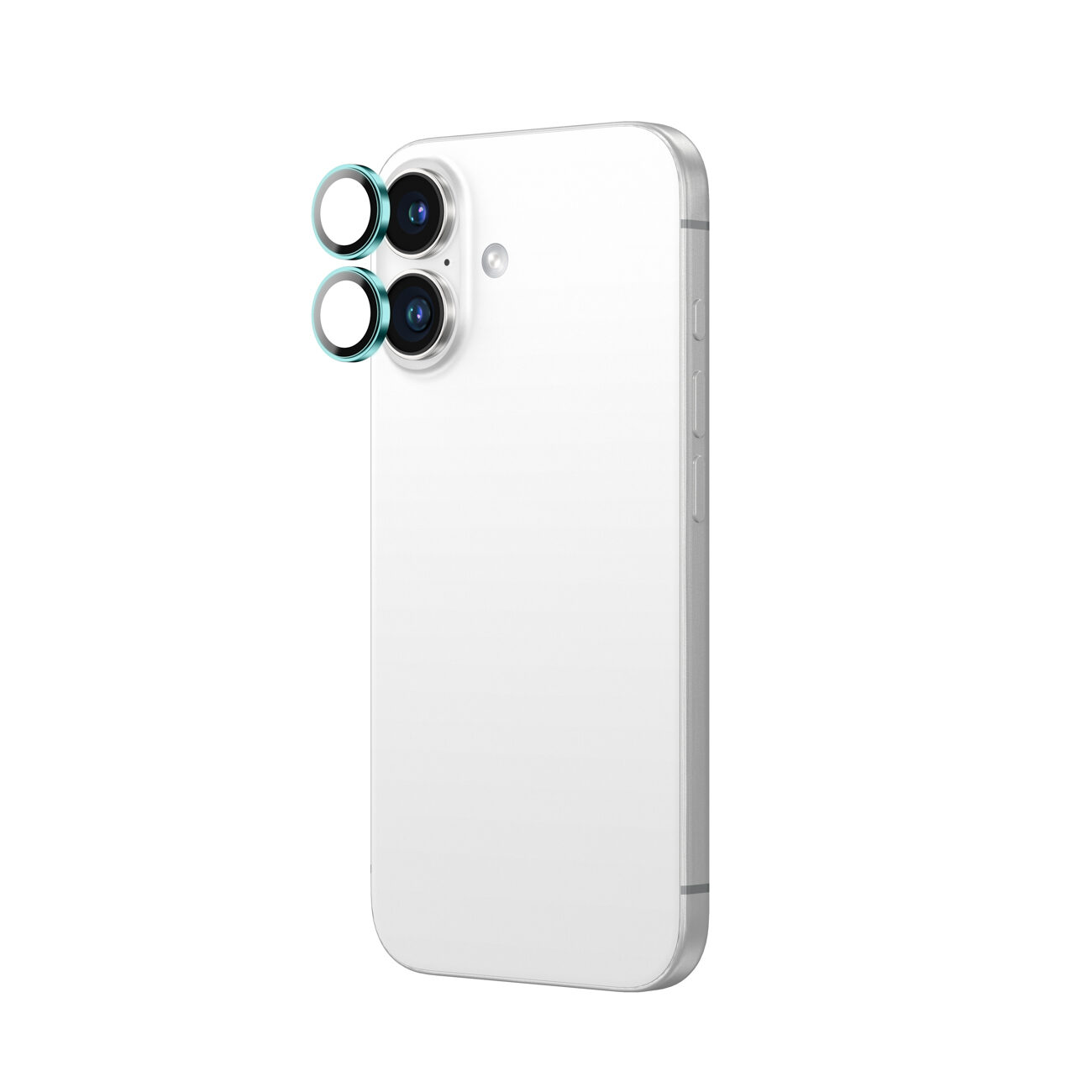 AmazingThing AR Aluminum 2 Lens Glass with Camera Lens Frame for iPhone 16 / 16 Plus - Green - imagine 3