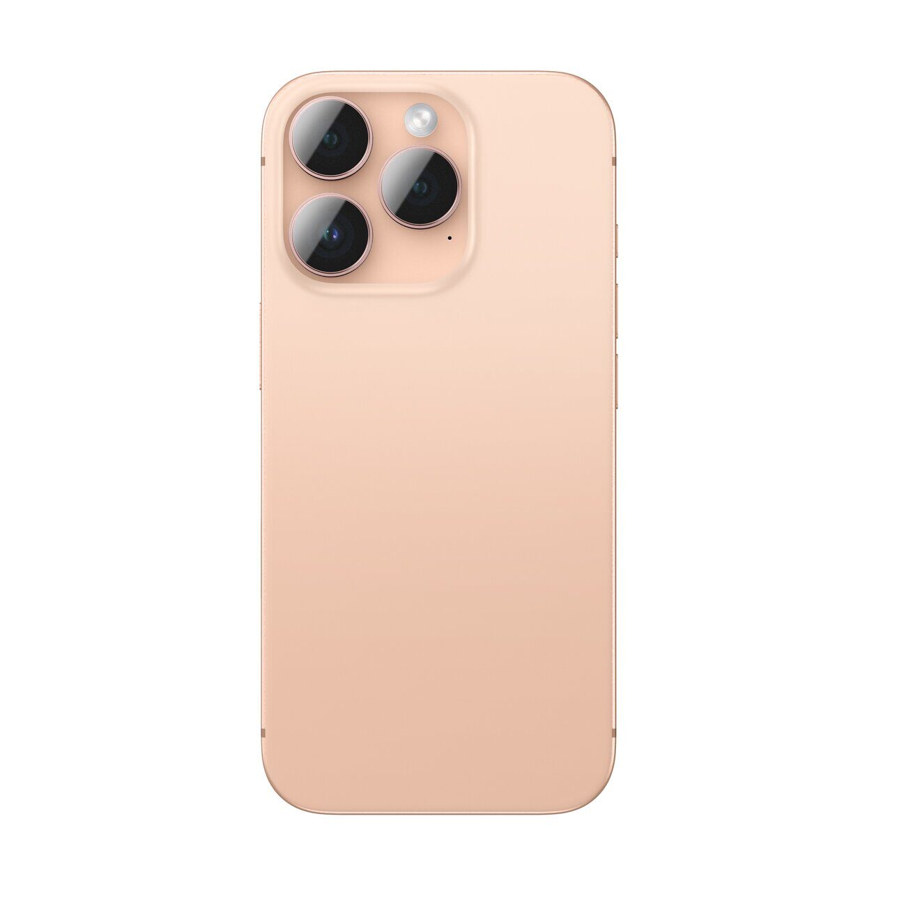 AmazingThing AR Aluminum 3 Lens Glass with Camera Lens Frame for iPhone 16 Pro / 16 Pro Max - Rose Gold - imagine 3